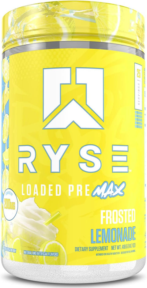RYSE Ryse Loaded Pre Max 25 Servicios Frosted Lemonade Nuevo