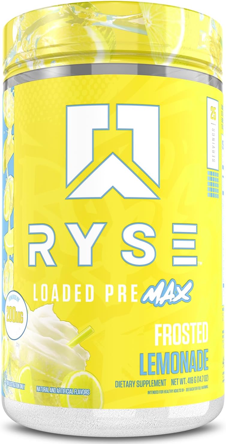RYSE Ryse Loaded Pre Max 25 Servicios Frosted Lemonade Nuevo