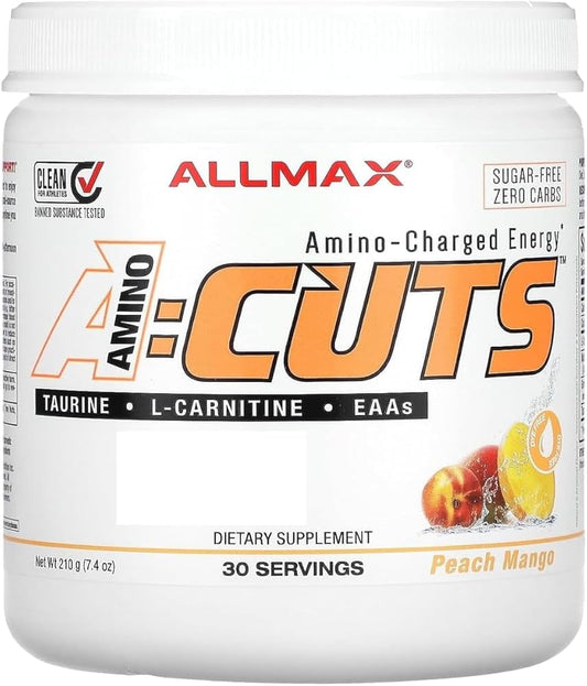 Allmax – Almx A-Cuts 210 g Peach Mango – Quemadores – Sabor Mango – 21