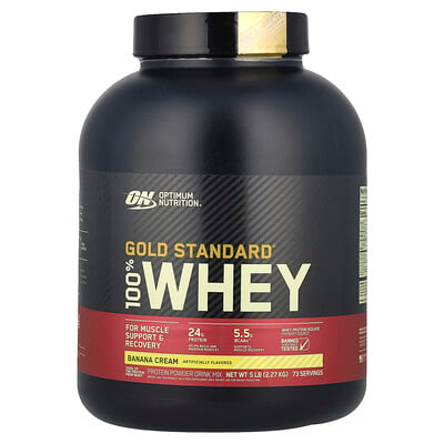 Optimum Nutrition 100% Whey Gold Std 5 Lbs Banana Cream