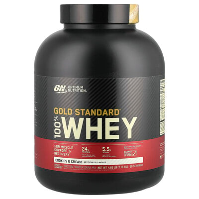 Optimum Nutrition 100% Whey Gold Std 4.6 Lbs Cookies & Cream