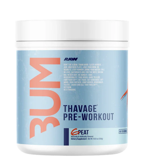RAW Raw Cbum Thavage Pre-workout 40 Servicios 6 Peat