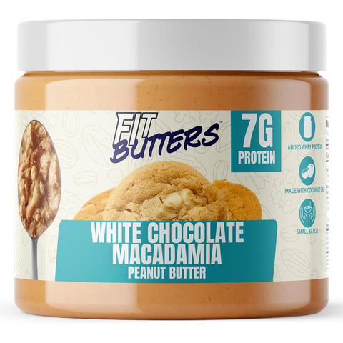 Fit Butters White Chocolate Macadamia Pb 454 g Nuevo
