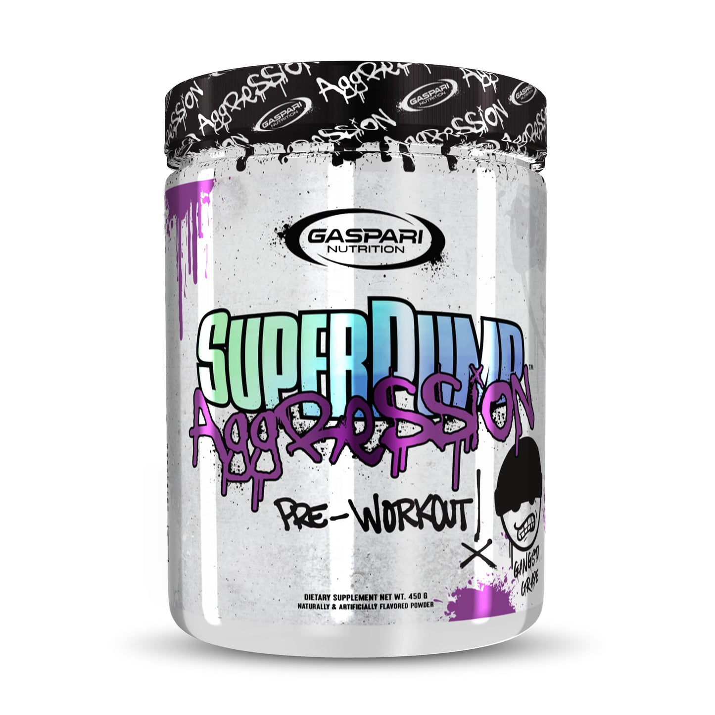 Gaspari Nutrition Super Pump Agression 25 Serv Gangsta Grape