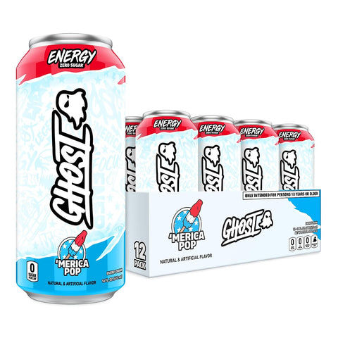GHOST Ghost Energy 16 Oz 12 Pack Merica Pop