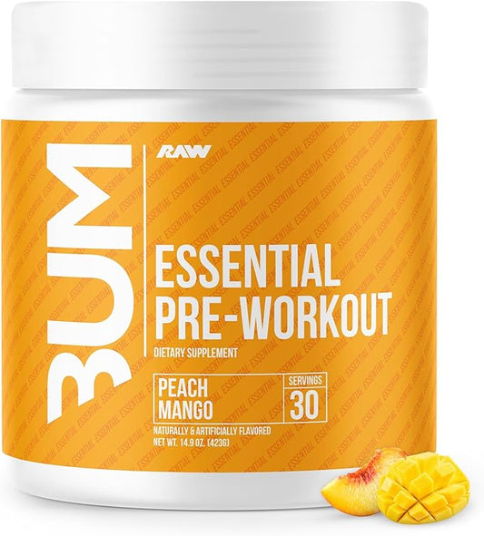 Raw Cbum Essential Pwo 30 Serv Peach Mango