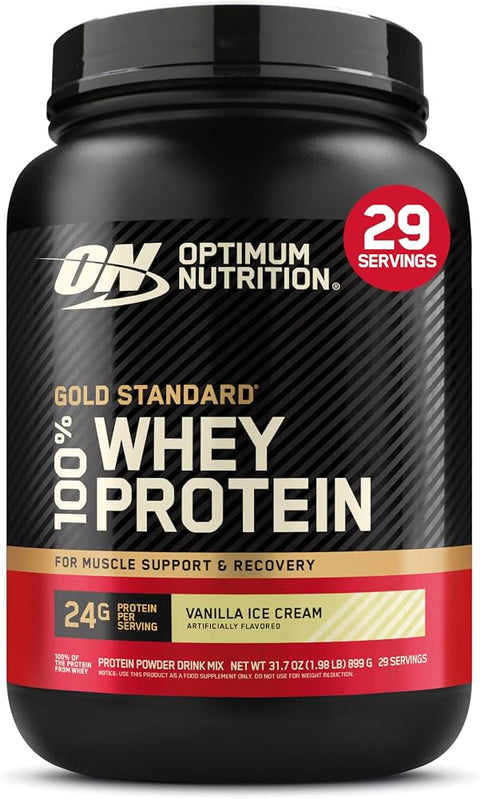 Optimum Nutrition 100% Whey Gold Std 5 Lbs Vainilla Ice Cream