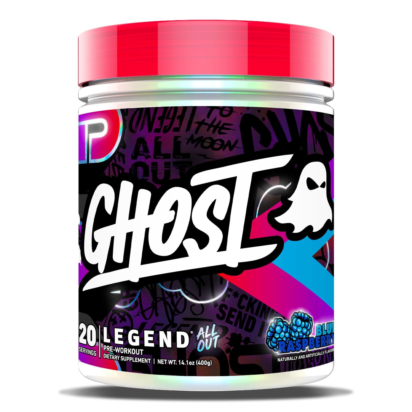 Legend All Out Pwo 20 Serv Blue Raspberry