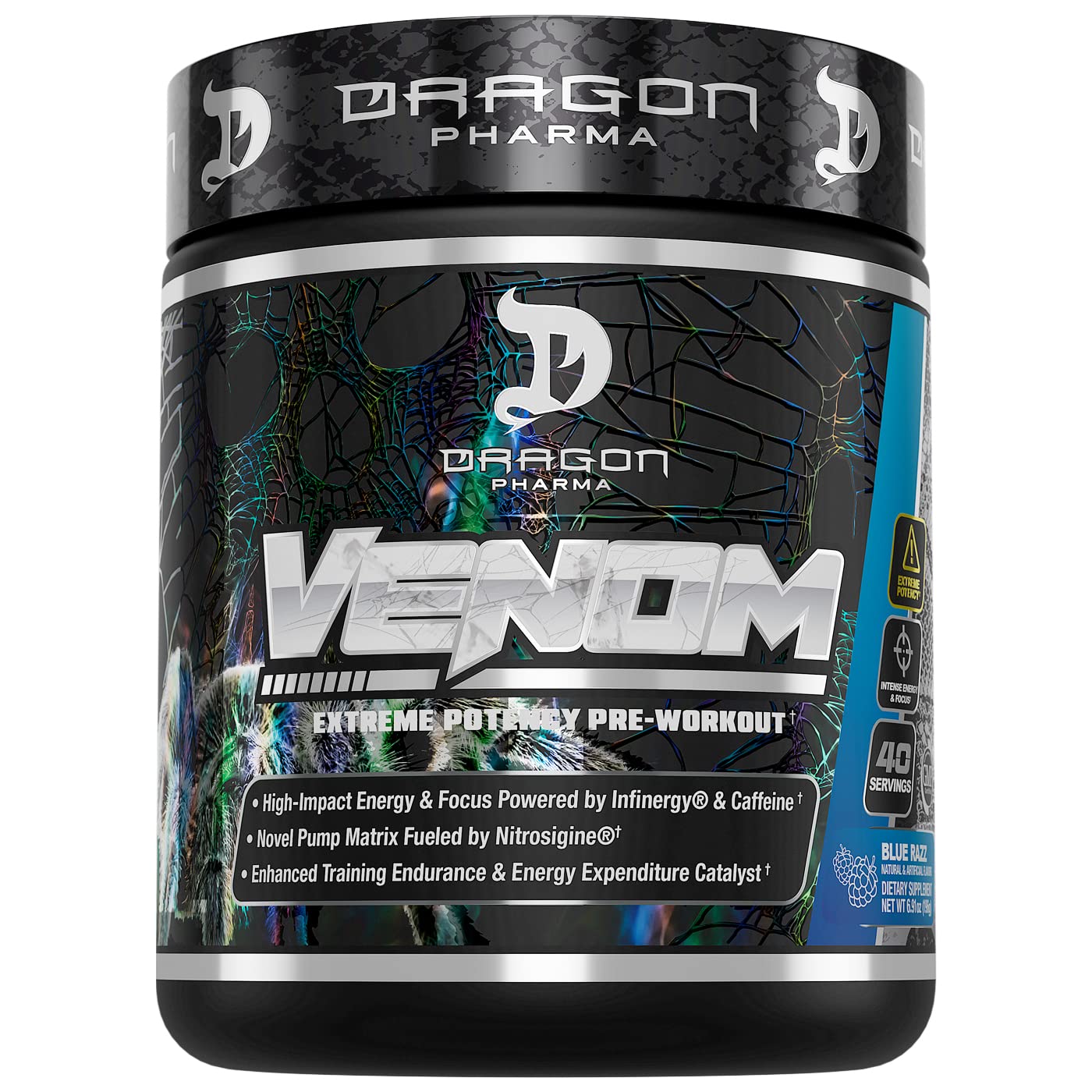 Dragon Pharma Venom 40 Serv Blueraspberry