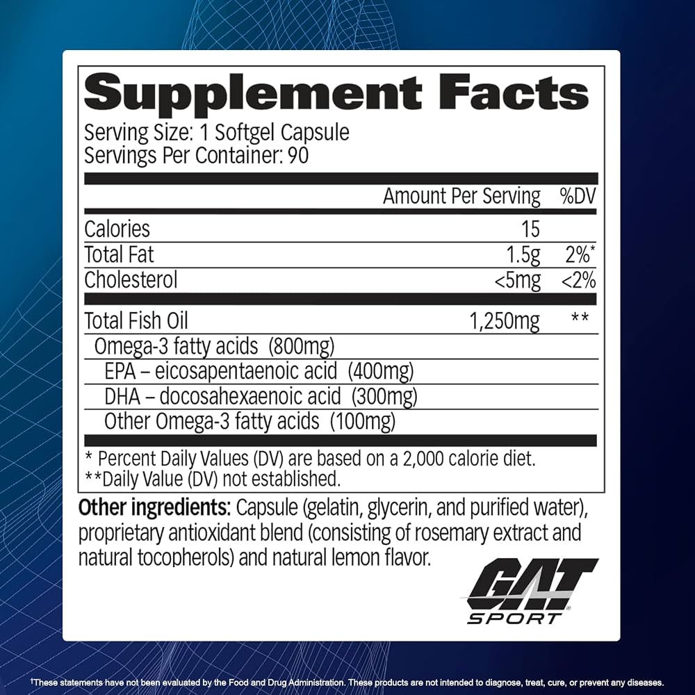 Gat Sport Omega-3 800 Mg 90 Ct