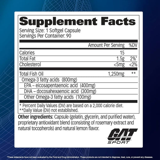 Gat Sport Omega-3 800 Mg 90 Ct