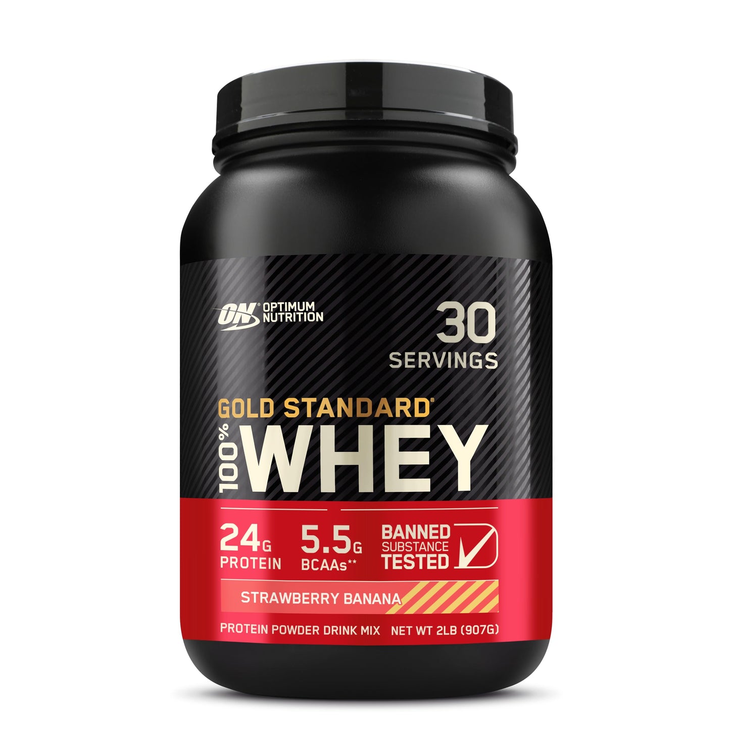 Optimum Nutrition – On 100% Whey Gold Std 2 lb Straw-Banana *Oferta*