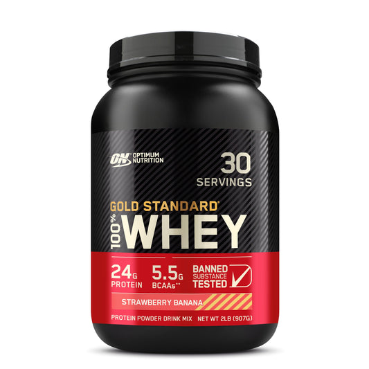 Optimum Nutrition – On 100% Whey Gold Std 2 lb Straw-Banana *Oferta*