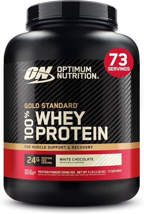 Optimum Nutrition 100% Whey Gold Std 5 Lbs Chocolate Blanco