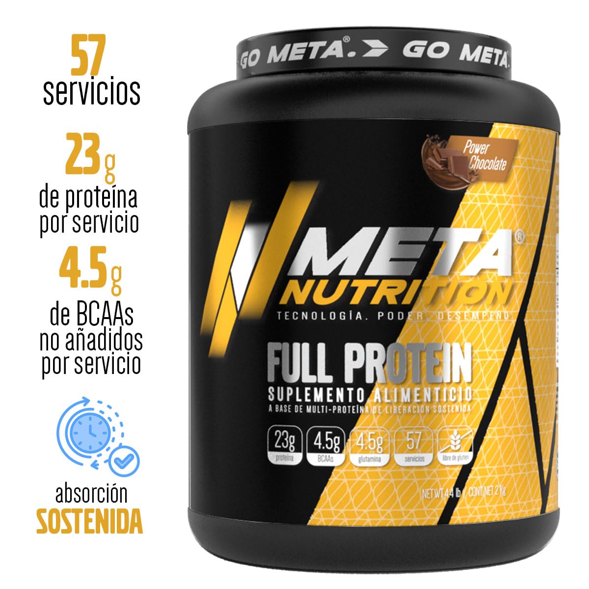 Meta Nutrition Full Protein 4.4 Lbs Chocolate