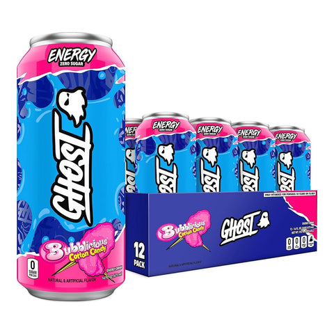GHOST Ghost Energy 16 Oz 12 Pack Bubblicious Original Nuevo Sabor