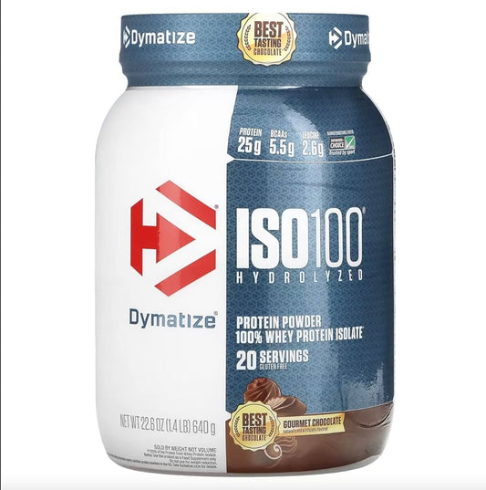 Dymatize Nutrition – Dym ISO 100 1.4 lb 20 Porciones Chocolate Gourmet – P