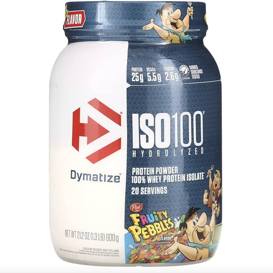 Dymatize Nutrition Iso 100 1.3 Lbs 20 Serv Birthday Cake Pebbles