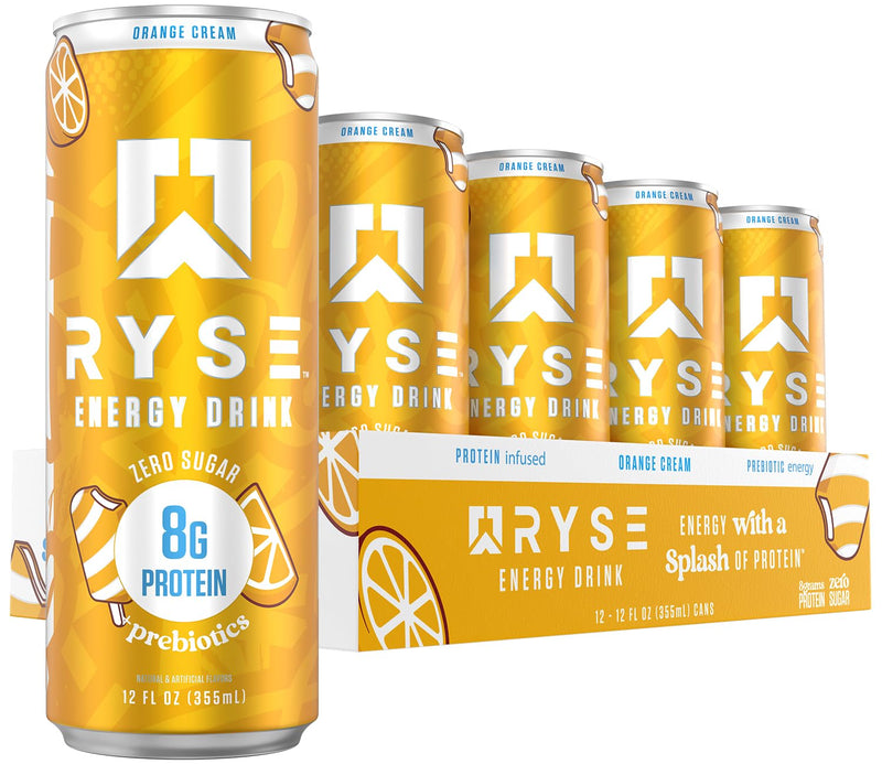 RYSE Ryse Energy + Protein Drink 12 Oz/12 Pack Orange Cream