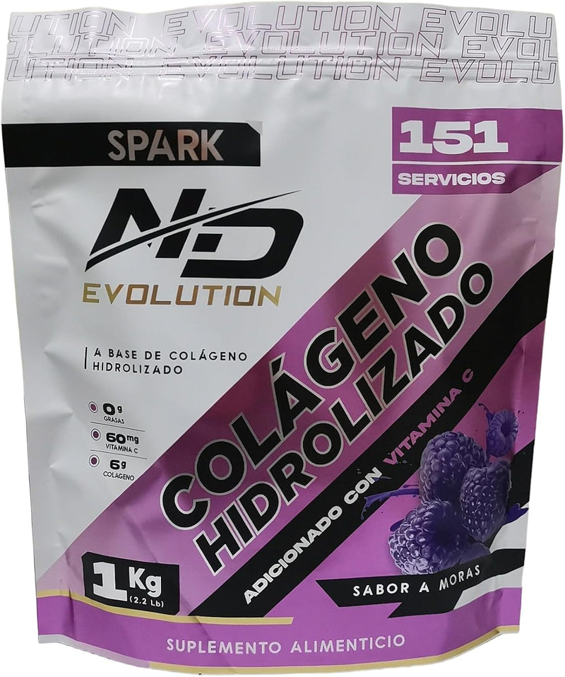 Nd Colageno Hidrolizado Bote 1 kg Mora