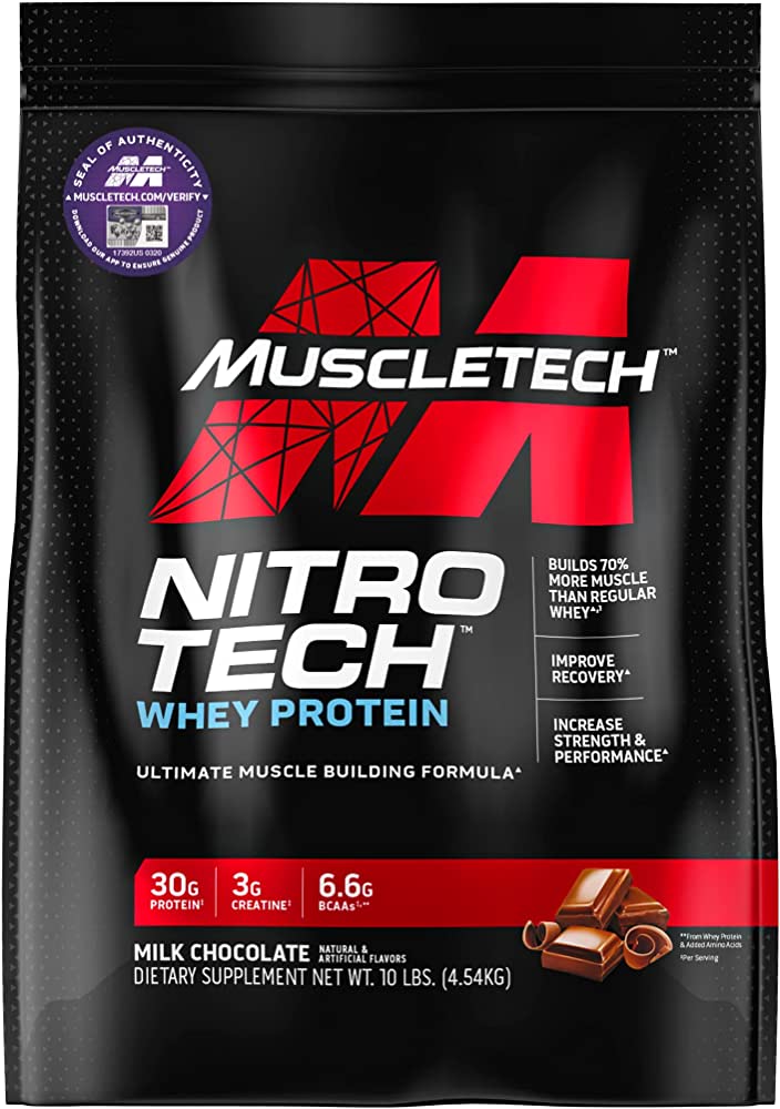 Muscletech Nitro Tech Whey 10 Lbs Milk Chocolate