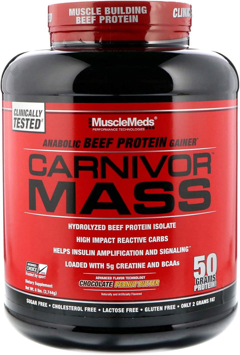 Musclemeds Mmd Carnivor Mass 6 Lbs Chocolate Peanut Butter