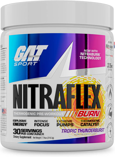 GAT SPORT Gat Sport Ga Nitraflex Burn 30 Servicios Tropic Thunderburst