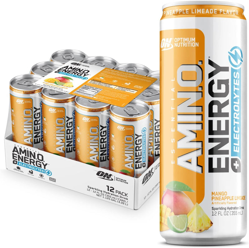OPTIMUM NUTRITION Optimum Nutrition Amino Energy 355 ml 12 Pack Mango Pineapple Limeade + Electrolytes