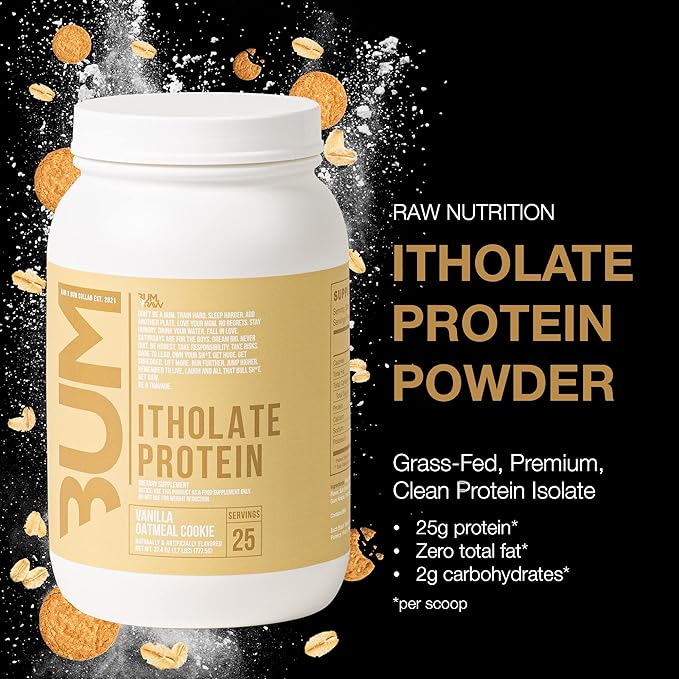 Raw Cbum Itholate 1.72 Lbs Vainilla Oatmeal Cookie