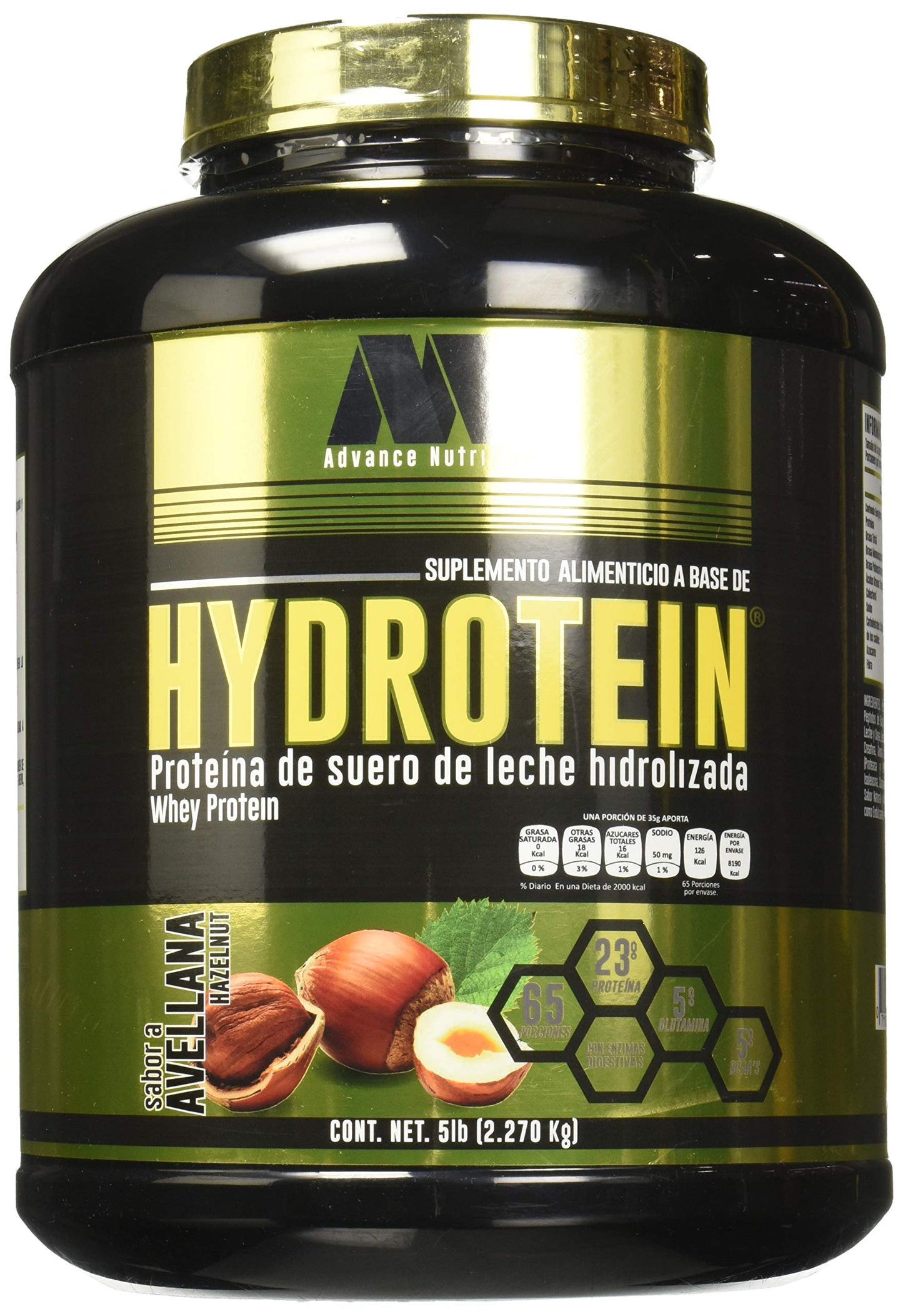 Advance Nutrition Hydrotein 5 Lbs Chocolate Avellana