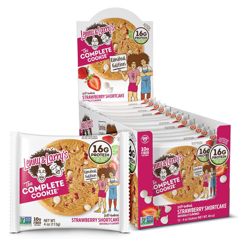 LENNY & LARRYS Lenny & Larrys L&l Complete Cookie 12 Cookies Strawberry
