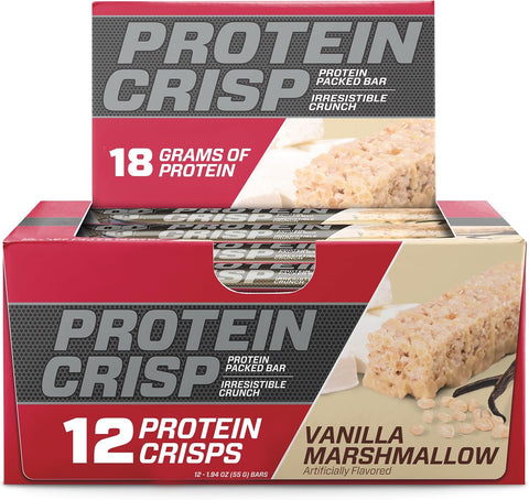 BSN BSN Protein Crips 12 Bars Vanilla Marshmallow