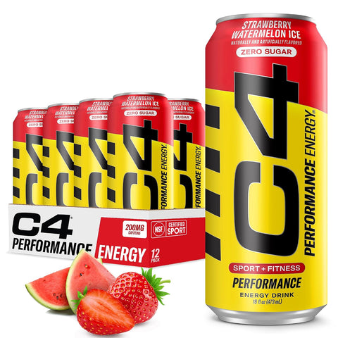 CELLUCOR Cellucor Cel C4 Energy Crb 16oz 12pk Straw Watermelon