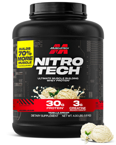 MUSCLETECH Muscletech Nitro Tech Whey Protein 4 Lbs Vainilla (antes Performance)