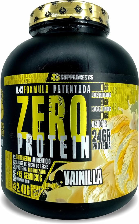 43 SUPLEMENTS 43 Suplements 43 Zero Protein 5.29 Lbs Vainilla