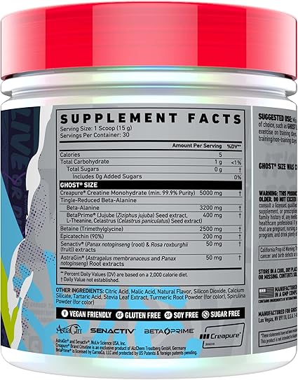 Ghost – Size Muscle Builder 30 Porciones Lime