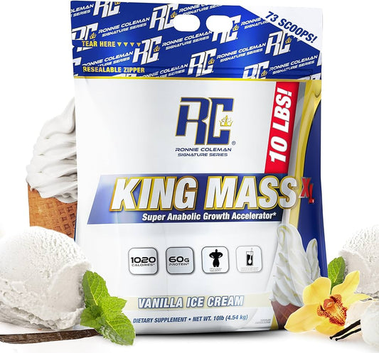 Ronnie Coleman King Mass Xl Bag 20 Lbs Vainilla Ice Cream