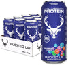 Bucked Up Lightly Carbonated Protein 16 Oz 12pk Rainbow Candy