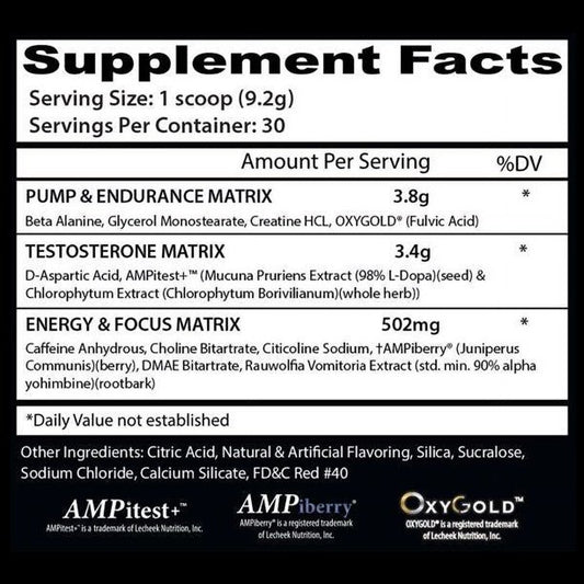 Insane Labz Psychotic Test 30 Serv Fruit Punch