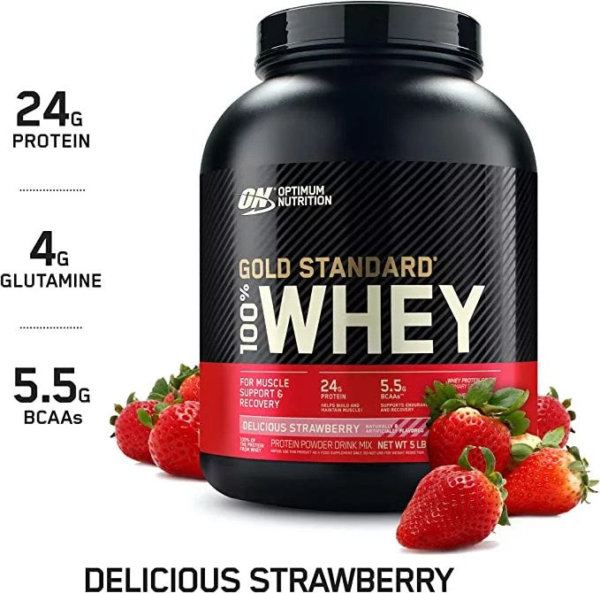 ON 100% WHEY GOLD STD 5 LBS STRAWBERRY *OFERTA*