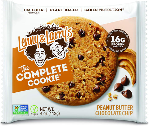 Lenny & Larrys L&l Complete Cookie 12 Cookies Peanut Butter Chocolate