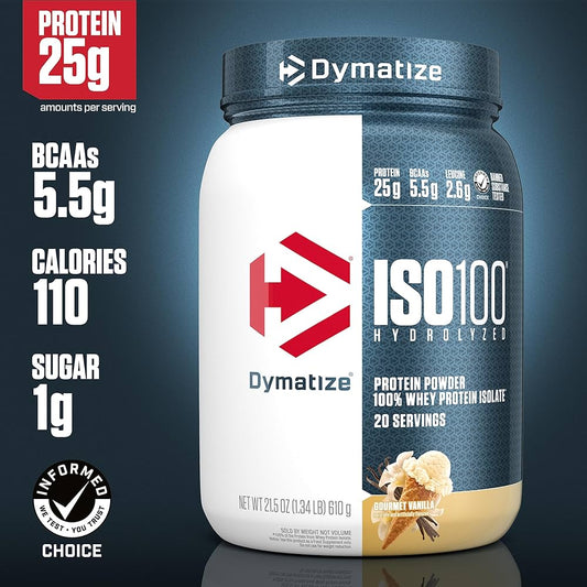 Dymatize Nutrition – Dym ISO 100 1.3 lb 20 Porciones Vainilla Gourmet *Ofe