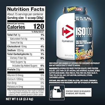 Dymatize Nutrition Iso 100 5 Lbs Fruity Pebbles