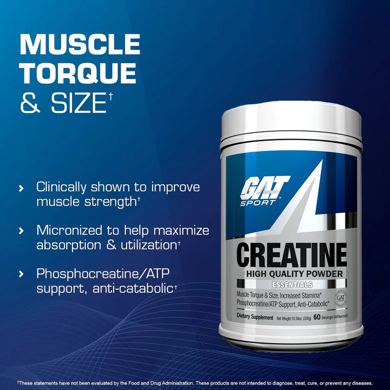 GAT SPORT Gat Sport Ga Creatine Monohydrate 60 Servicios Blue Raspberry