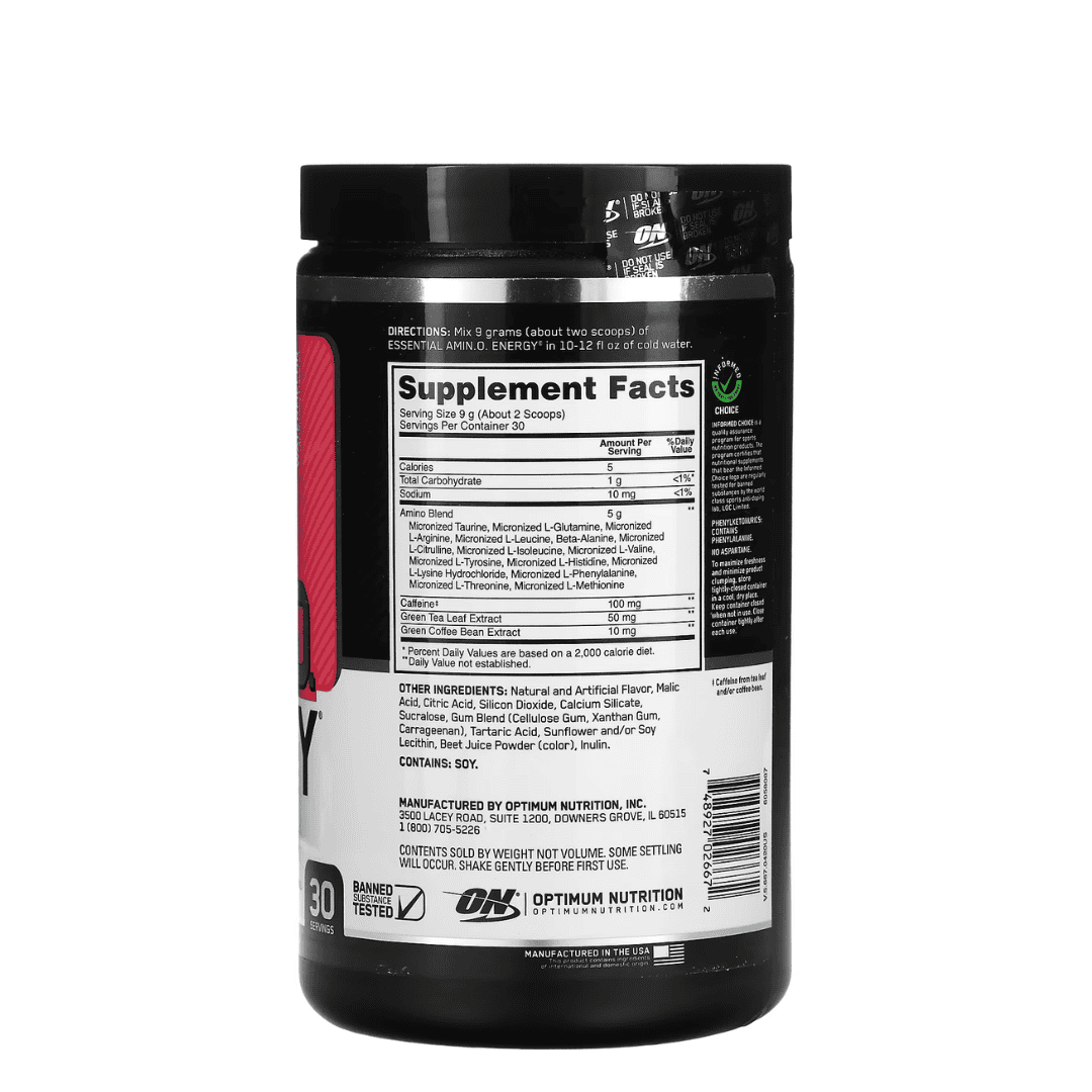 Optimum Nutrition Amino Energy 270 Grs Strawberry Lime