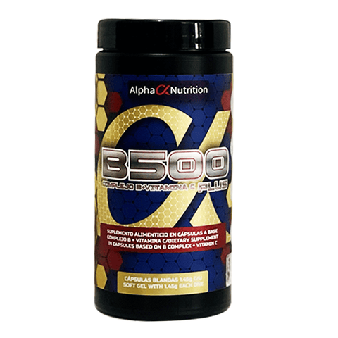 ALPHA NUTRITION Alpha Nutrition Alpha B500 Complejo B + Vitamina C Plus 60 Cápsulas