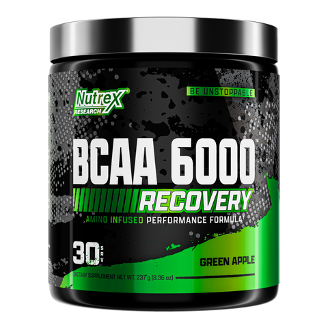 Nutrex – Nt BCAA 6000 Recovery 30 Porciones Green Apple – Aminoácidos – Rec