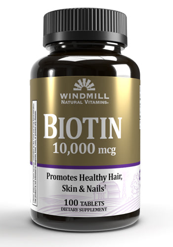 Windmill Health Products Biotin 10000 Mcg 100 Ct