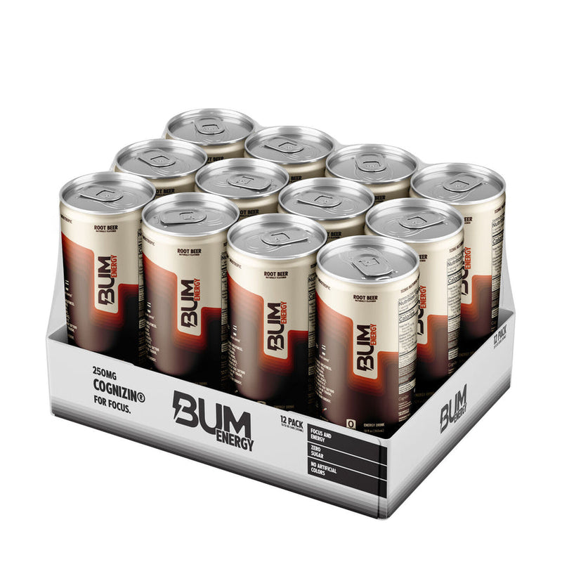 RAW Raw Bum Energy Drink 12 Oz/12 Pack Root Beer