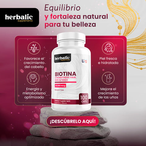 BHP Bhp She Fit Biotina 10000 Mcg 100 Cápsulas + Citrato De Magnesio 20 Cápsulas